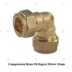 China compression fitting elbow 15mm for copper pipe factory