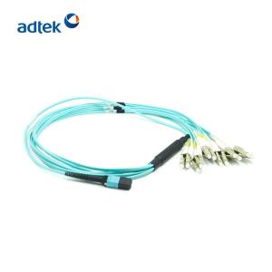 China MTP - LC Multimode Duplex Breakout Fiber Optic Patch Cord factory