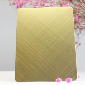 China Ten Cross Brushed Stainless Steel Plates Corrosion Resistant Materials factory