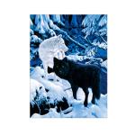 Animal 3D Lenticular Pictures For Office Decoration / 3D Wolf Picture