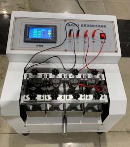 China SATRA PM34 four Groups Leather Dynamic Waterproof Tester 30±1° Test displacement factory