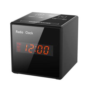 China 130 Wide Angle HD1080P Alarm Clock Security Camera With USB Charging Port factory