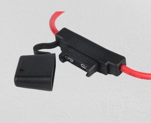 China Black  30 Amp Panel Mount Fuse Holder , Automotive Inline Fuse Holders on sale