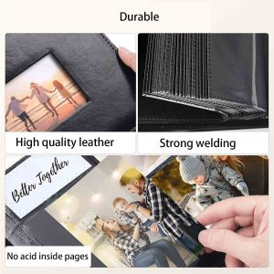 Insert Card Collection Binder Pu Leather Multifunction Large Photo Album