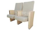 Hidden Rotating Table Audience Seating Chairs Modern Steel Wood Side Leg