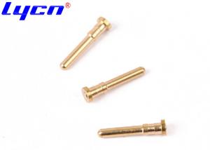 China OEM Gold Plated Connector Pins / Brass Electrical Pin For Waterproof Phone factory