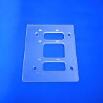 Chemical Quartz Glass Sheet , Fused Glass Plates Ground Polished Heat Resistant