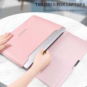 3 In 1 Multi Purpose Folder Design PU 13'' Notebook Protective Sleeve With