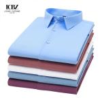 Breathable Material Men's Casual Bamboo Fiber Cardigan Four-Season Long-Sleeved