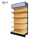 Factory Customized Color Size Wood Grain Shelf Wood Supermarket Shelves Display