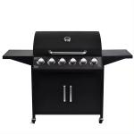 Large 60000btu 6 Burner Butane Gas BBQ Grill for Customizable Outdoor Barbecue