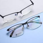 Half Rim Titanium Frame Glasses Unisex For Computer Reading Gaming