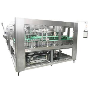 China Juice 3 In 1 Filling Machine 6.6KW Monoblock Filler Capper Washer factory