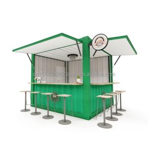 China 10ft and 20ft Container Coffee Shops with Aluminum Alloy Windows Portable Pop Up Cafe Bar factory