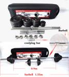 cast iron Black Painting Dumbbell Barbell set 50kg for weight lifting