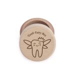 5.2*4.2CM Cute Lidded Wooden Box Personalized Tooth Fairy Keepsake Box