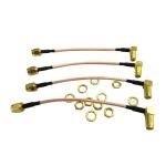 Hexie RG178 RG316 Radio Frequency Antennas Assembly Female SMA Right Angle