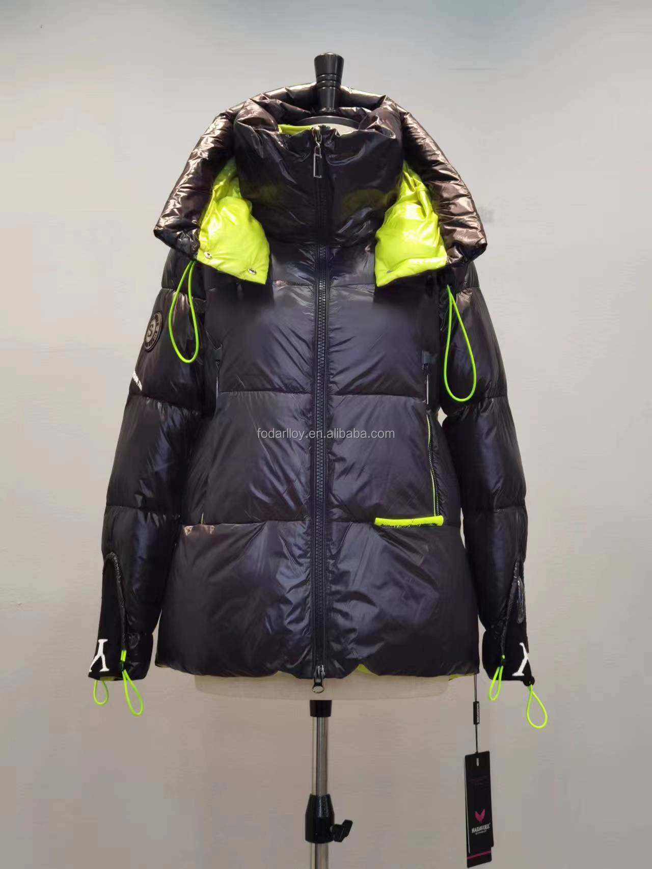 FODARLLOY Ladies Warm Hooded Cotton-padded Clothes Slim Long Down Winter Jackets Women Coats Woman Coat Elegant F22520