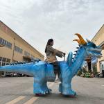 Shopping Mall Animatronic Electric Dinosaur Scooter Ride on Dinosaur for Kids