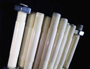China Anti Dirty Threaded Alumina Ceramic Rod For Laser Cutting Machine factory