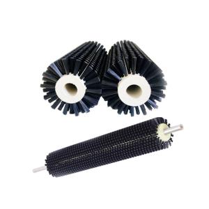 China Soft Nylon Cleaning Roller Brush For Glass Cleaning Industrial Cylindrical Brush factory