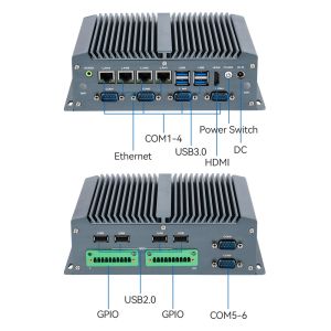 Intel Core Processors Industrial Fanless PC With DDR4 32GB RAM Windows 11 Linux