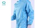 Anti Static 0.25cm 0.5cm Grid Dust Proof Overalls Industrial Clothes