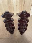 DIN Standard 30kV 250A Transformer Porcelain Bushing With Brown Glazed