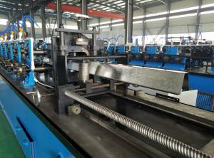 China High Speed Hat Omega Purlin Angle Roll Forming Machine 10.6-2.0mm By Chain factory