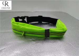 China Fashion Reflective Mens Waist Bags Light Blue With Two Pockets factory