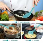 18 Pieces Silicone Kitchen Utensils Sets With Holder, Cooking Utensils Set