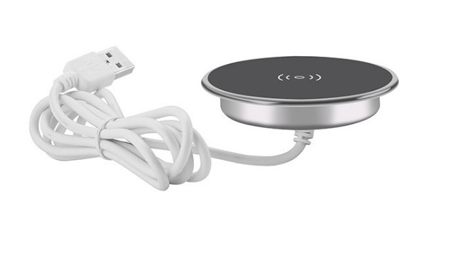 Qi Standard USB2.0 Embedded Desktop Wireless Charger