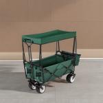 Removable Canopy Heavy Duty Outdoor Wagon Carts for Beach Shopping Picnic