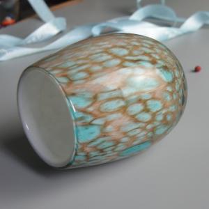 China Turquoise Solid Color Votive Glass Candle Holders factory