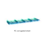 6mm Polycarbonate Transparent Corrugated Sheet Clear Plastic Roofing Material