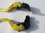 Yellow Motorcycle Adjustable Clutch Lever For Aprilia Rsv Tuono Falco Rst1000