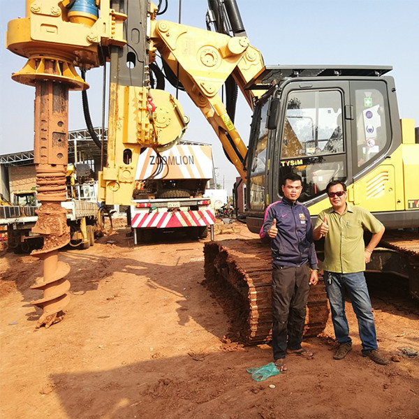 KR125M Drilling Depth 15 m Rotary Piling Rig For Micro Piling / Hydraulic Rotary Drilling Processing 700 mm