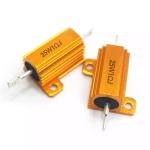RX24 75W 10K Ohm Power Golden Aluminium Housed Metal Shell Case Wire Wound