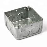 Surface Mounted Metal Conduit Box Customized Dimension Drawn Type