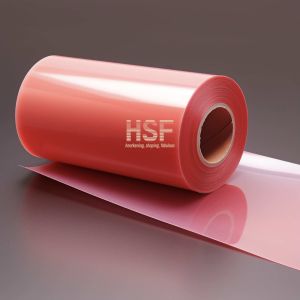 China 20um Translucent Red Non Silicone Coated Translucent Polyester Film on sale