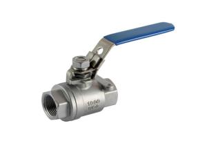 China Stainless Steel Ss 1000 Wog 304 316 Ss316 2pc 2 Pc Piece Two Piece Ball Valve DN10 DN15 DN20 DN50 factory