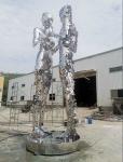 Outdoor Large Abstract Stainless Steel Sculpture For Public Decoration
