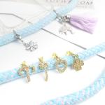 Number Animals Charms Gold Plated Pendant For Necklace Crossbody Phone Case