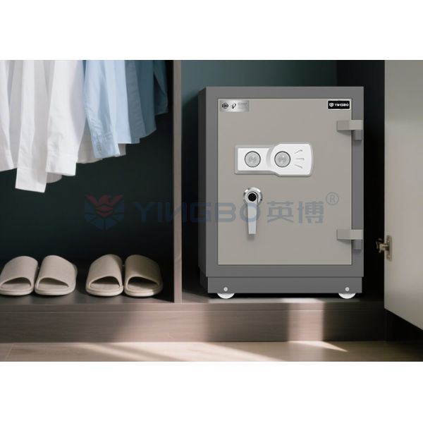 90kg Fireproof Safe Box Home Safe For Money Firearm Valuables Adjustable Shelf