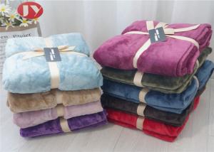 China OEM/ODM Logo Luxury Flannel Polyester Fleece Blanket All Season Luxurious Gift Packing Soft factory