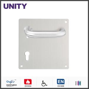 China Stainless Steel Fire Door Lever Handle EN1906 and EN1634 Satin Finish factory