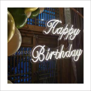 China Low Consumption Neon Letter Signs Free Design Happy Birthday factory