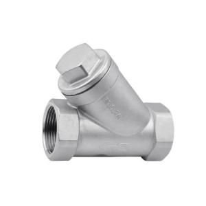 China 1 /4 -4 Inch 304 CF8M npt thread valve with strainer,stainless steel y strainer factory