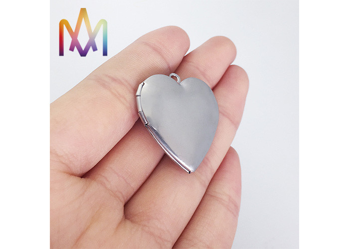 SUS304 Heart Picture Frame Charm