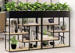 Delicate Balcony Flower Pot Shelf , Plants Metal Garden Shelves Multi Functional